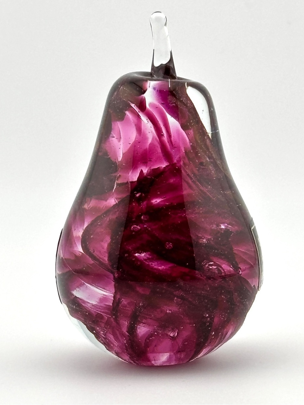 Vintage Kerry Glass Art Glass Pear Paperweight